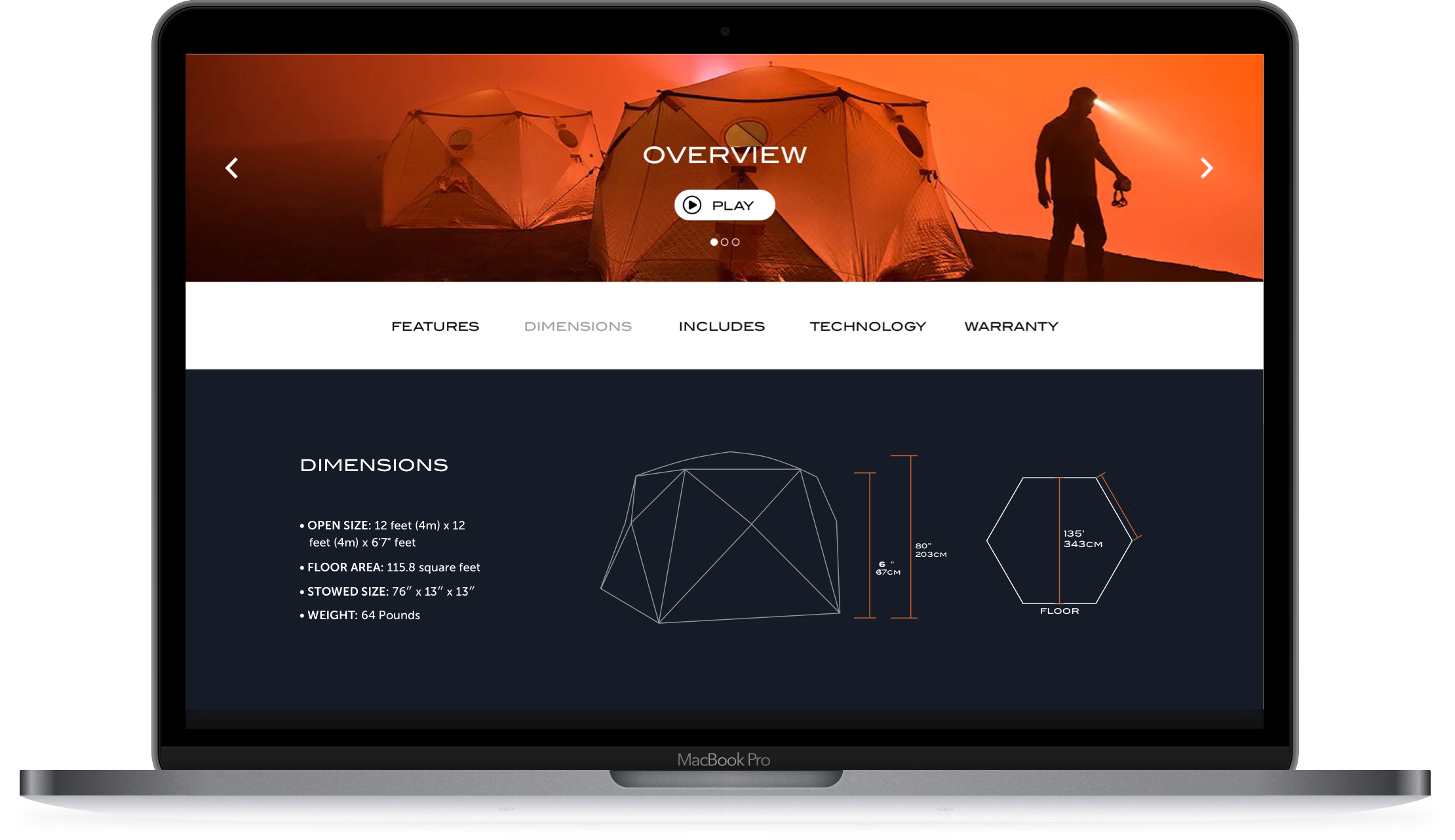 ShiftPod Product Detail Page
